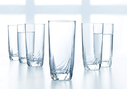 Luminarc 16.5 Ounce Ascot Cooler Glass, Set of 4, Tall, Clear