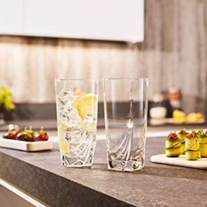 Luminarc 16.5 Ounce Ascot Cooler Glass, Set of 4, Tall, Clear