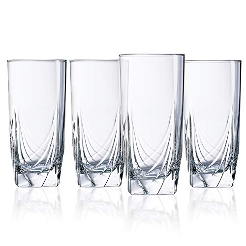 Luminarc 16.5 Ounce Ascot Cooler Glass, Set of 4, Tall, Clear