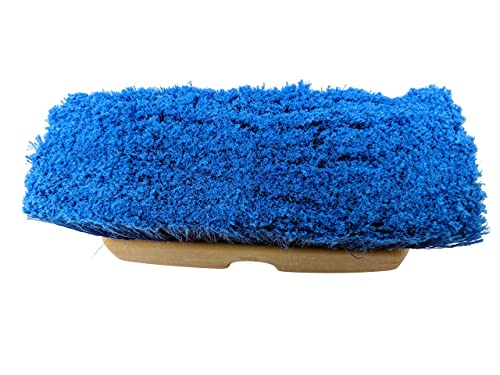 TERAVAN 8 Inch Blue Obround Medium Soft Flow Through Brush with Flagged Ends for RV's and Larger Vehicles