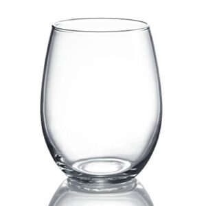 Luminarc Arc International N7337 Cachet Stemless Wine Glass,15 Ounce, Set of 4, Clear