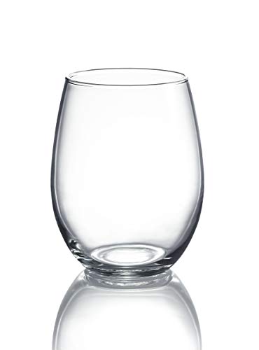 Luminarc Arc International N7337 Cachet Stemless Wine Glass,15 Ounce, Set of 4, Clear