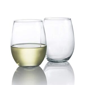 Luminarc Arc International N7337 Cachet Stemless Wine Glass,15 Ounce, Set of 4, Clear