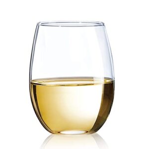 Luminarc Arc International N7337 Cachet Stemless Wine Glass,15 Ounce, Set of 4, Clear