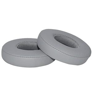 Solo 3.0 Replacement Ear Pads Ear Cushions Compatible with Beats Solo2 Solo3 Wireless On-Ear Headphones (Grey)