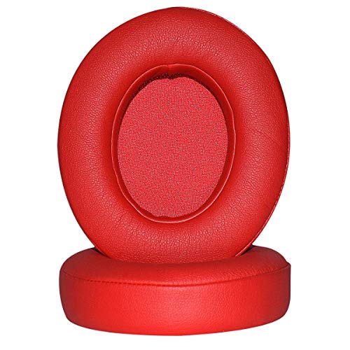 Studio3.0 Replacement Ear Cushions Studio2.0 Ear Pads Compatible with Beats Studio 2, Beats Studio 3 Headphones (Red)