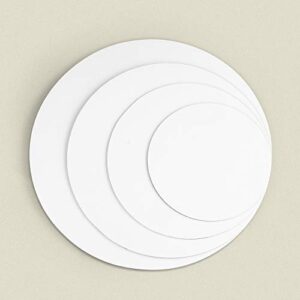 Cake Boards, White Round Cake Circle Base - 6,8,10 and 12 inch, 5 of Each Size