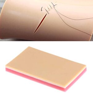 UKCOCO Human Skin Suture Pad, 3 Layers Reusable Silicone Medical Training Skin Model for Lab Scientific Supplies Science Education