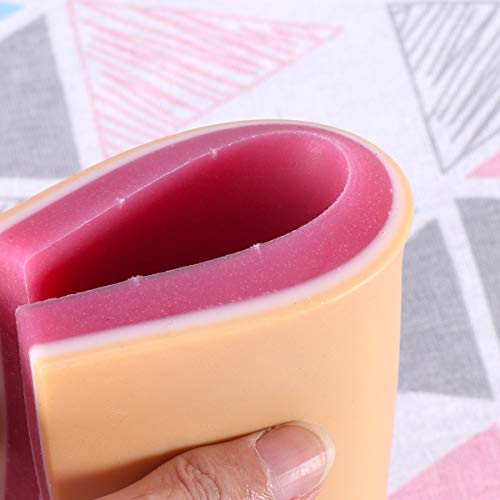 UKCOCO Human Skin Suture Pad, 3 Layers Reusable Silicone Medical Training Skin Model for Lab Scientific Supplies Science Education