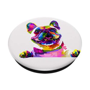 Cute French Bulldog frenchie - watercolor spalsh design PopSockets PopGrip: Swappable Grip for Phones & Tablets