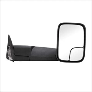Perfit Zone TOWING MIRROR Replacement Fit For 1994-2002 RAM PAIR MANUAL, Without HEATED Without SIGNAL Manual Black