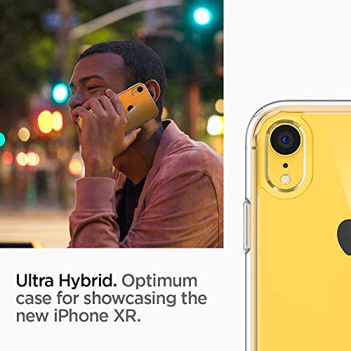 Spigen Ultra Hybrid [Anti-Yellowing PC Back] [Military Grade] Designed for iPhone XR Case, 6.1 inch Cover - Crystal Clear