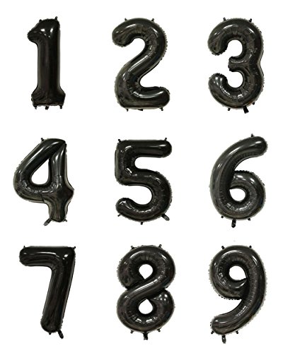 Tellpet Black Number 5 Balloon, 40 Inch