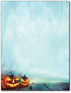 enchanted pumpkins letterhead paper - 80 sheets