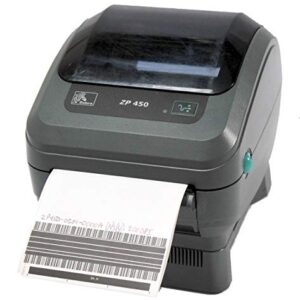 ZebraNet ZP 450 ZP450-0201-0000A Direct Thermal Barcode Label Printer Network USB Peeler 203dpi