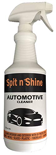 Spit n Shine Automotive Car Cleaner 32 oz. Cleans Tires, Vinyl, Chrome, Engines, Plastic, Glass with UV Protectant - Car Cleaner with Carnauba Wax- Cleans Interior and Exterior