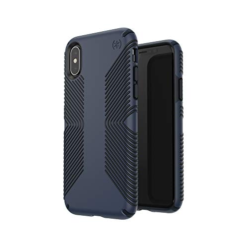 Speck Products Presidio Grip iPhone Xs/iPhone X Case, Eclipse Blue/Carbon Black
