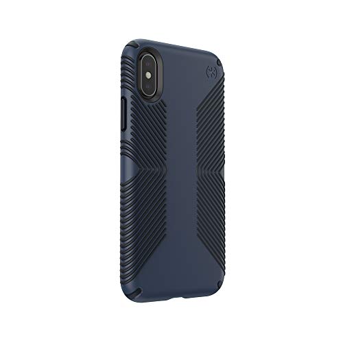 Speck Products Presidio Grip iPhone Xs/iPhone X Case, Eclipse Blue/Carbon Black