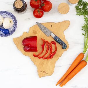 Totally Bamboo Destination Hawaii Serving and Cutting Board, Includes Hang Tie for Wall Display