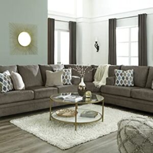 Signature Design by Ashley Dorsten Contemporary Sofa with 4 Throw Pillows, Gray