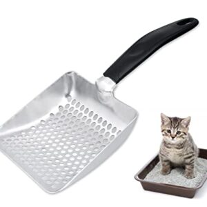 DS. DISTINCTIVE STYLE Cat Litter Scoop Deep Shovel Metal Sifter (Small Round Holes)