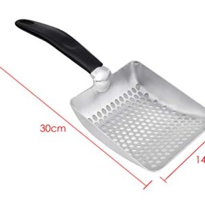 DS. DISTINCTIVE STYLE Cat Litter Scoop Deep Shovel Metal Sifter (Small Round Holes)