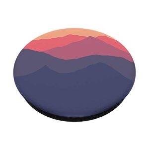 Peach, Pink, Purple, Blue Mountains PopSockets PopGrip: Swappable Grip for Phones & Tablets