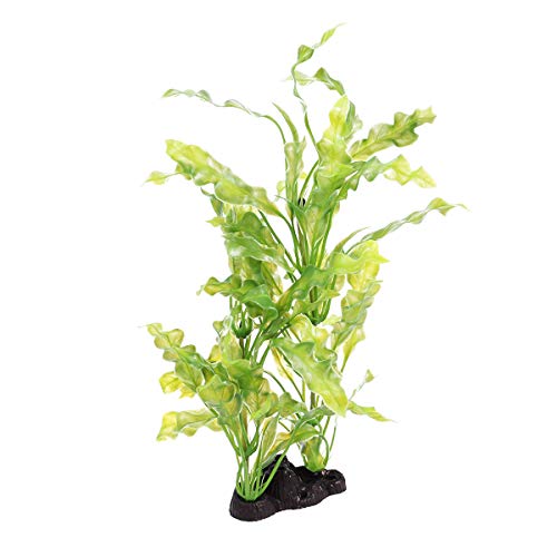 POPETPOP Fish Tank Plant Decor Artificial Kelp Aquatic Green Plastic Plant Fake Fish Tank Aquarium Decoration