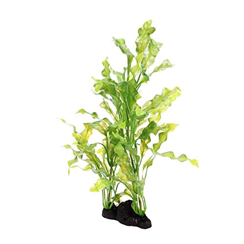 POPETPOP Fish Tank Plant Decor Artificial Kelp Aquatic Green Plastic Plant Fake Fish Tank Aquarium Decoration