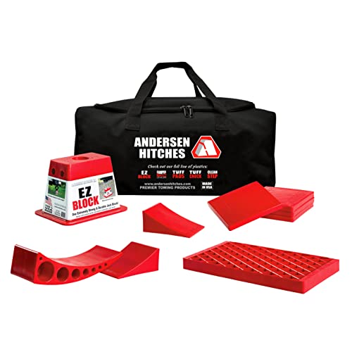 ANDERSEN HITCHES | RV and Trailer Accessories | Ultimate Trailer Gear Bag featuring the EZ Block | The Best Leveling System for RVs | 3603