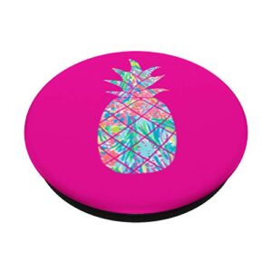Pineapple Design with Vibrant Paisley like Colors PopSockets PopGrip: Swappable Grip for Phones & Tablets