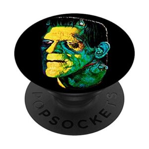 vintage frankenstein halloween party horror movie popsockets popgrip: swappable grip for phones & tablets