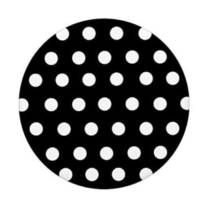 Polka Dot Black and White PopSockets PopGrip: Swappable Grip for Phones & Tablets