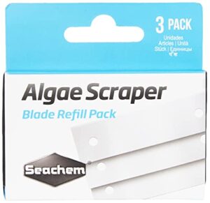 seachem laboratories algae scraper replacement blades (pack of 3)