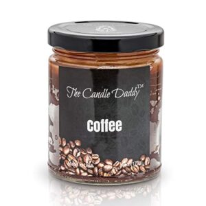 coffee scented candle - 6 oz jar candle - up to 40 hour burn - hand poured in indiana