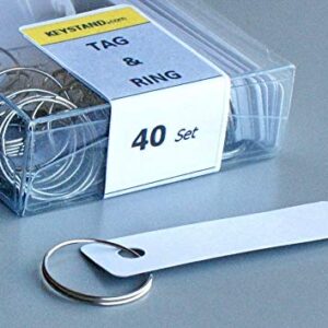 Key Rack, Key Stand # 40MNF Extra Space Framed 40 Bolted Metal Hook with Number Plate and Hidden Hangers for Executive Offices (40 Sets of Tag & Ring Included)