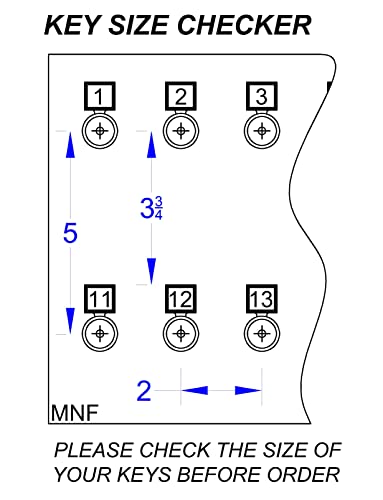 Key Rack, Key Stand # 40MNF Extra Space Framed 40 Bolted Metal Hook with Number Plate and Hidden Hangers for Executive Offices (40 Sets of Tag & Ring Included)