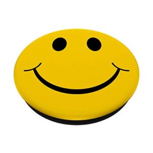 Vintage Retro Classic 70s Yellow Happy Face PopSockets Swappable PopGrip