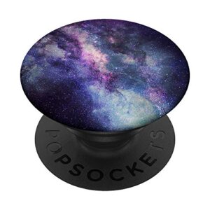 extreme galaxy stars cute nebula black popsockets popgrip: swappable grip for phones & tablets