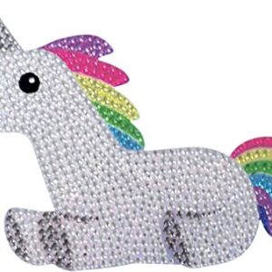 iscream Colorful 'Magical' Greeting Card with Removable Rhinestone Unicorn Decal and Envelope