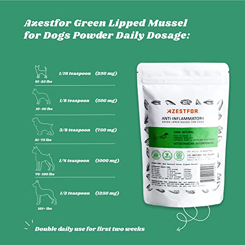 Azestfor Anti-Inflammatory Green Lipped Mussel for Dogs Powder