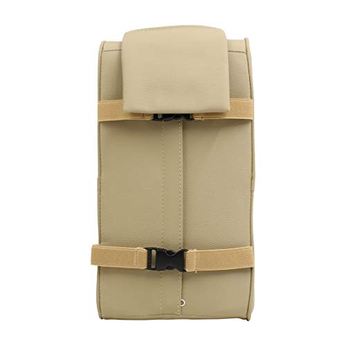 uxcell Beige Auto Car Center Console Armrest Cushion Soft Pad Arm Rest Cover Comfort Support