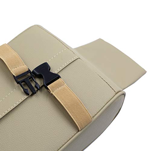 uxcell Beige Auto Car Center Console Armrest Cushion Soft Pad Arm Rest Cover Comfort Support