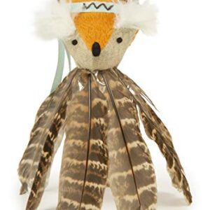 SmartyKat Toss-A-Fox Feather Toss & Chase Cat Toy, Randomly Selected Color - Brown OR White, One Size