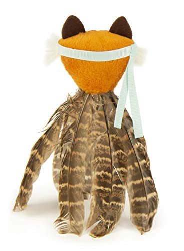 SmartyKat Toss-A-Fox Feather Toss & Chase Cat Toy, Randomly Selected Color - Brown OR White, One Size