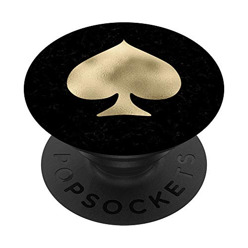 Spades Playing Card Symbol PopSockets PopGrip: Swappable Grip for Phones & Tablets