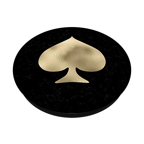 Spades Playing Card Symbol PopSockets PopGrip: Swappable Grip for Phones & Tablets