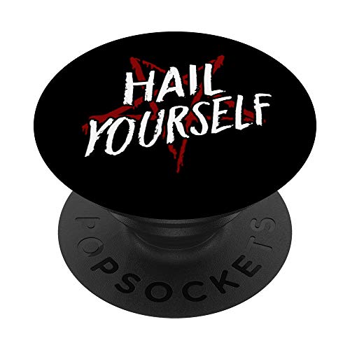 Hail Yourself LPOTL Pentagram Pentacle Occult PopSockets PopGrip: Swappable Grip for Phones & Tablets