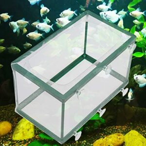 Xiaoyztan Aquarium Mesh Hatchery Breeder Plastic Frame Fish Tank Separation Breeding Net