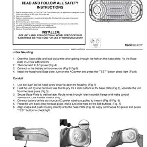 Hubbell Industrial CSWEU2LED Emergency LED Light, White